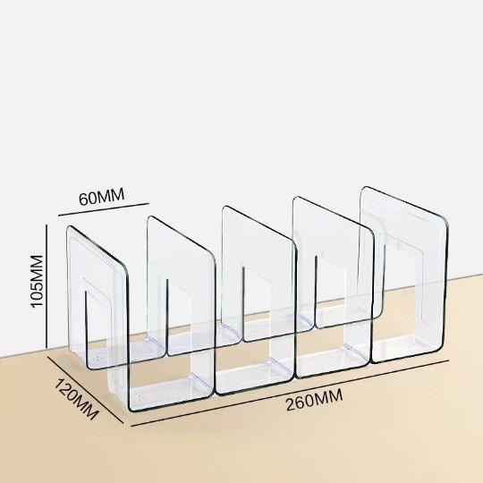 Desktop Four Grid Bookshelf Student Book Storage Bookshelf For Office Documents File Bag For Books Stationery Organize Supplies