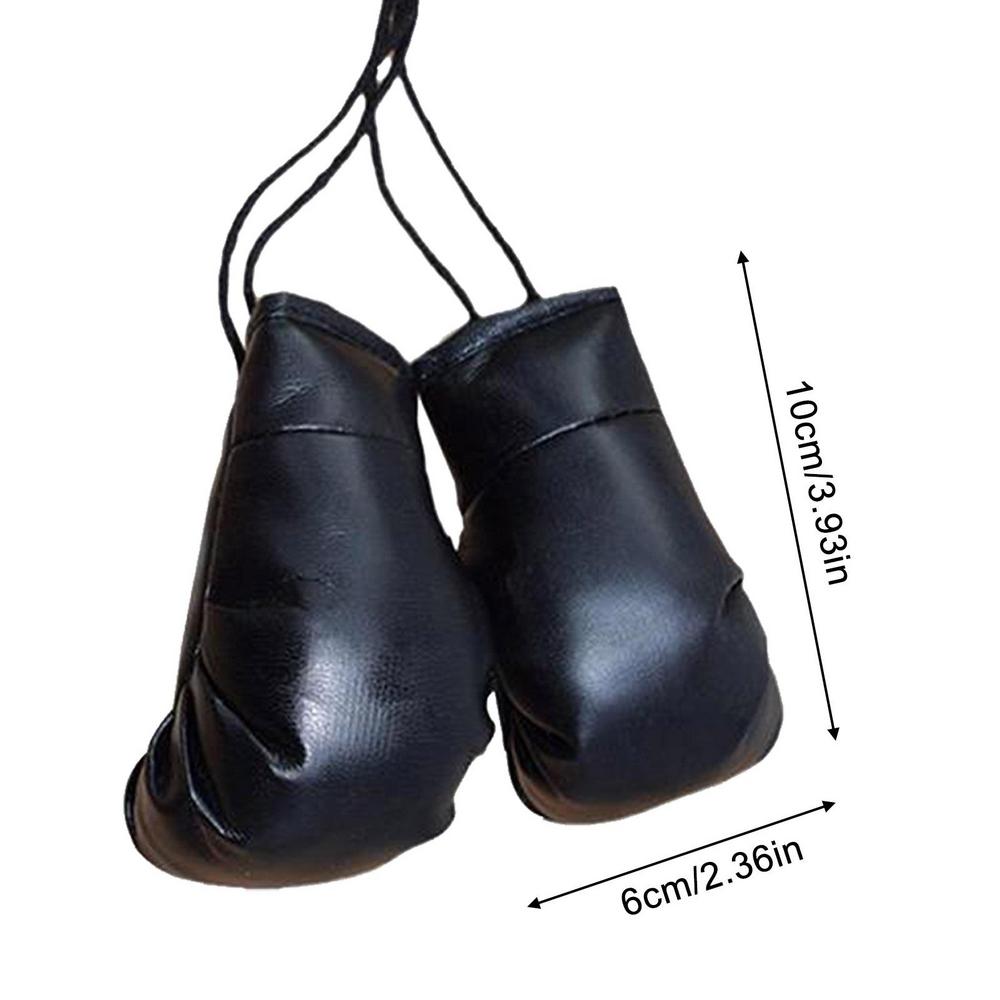 Мини боксерские перчатки 2 шт., боксерские перчатки для зеркала автомобиля, миниатюрные боксерские перчатки, праздничная модель, украшение, зеркала заднего вида