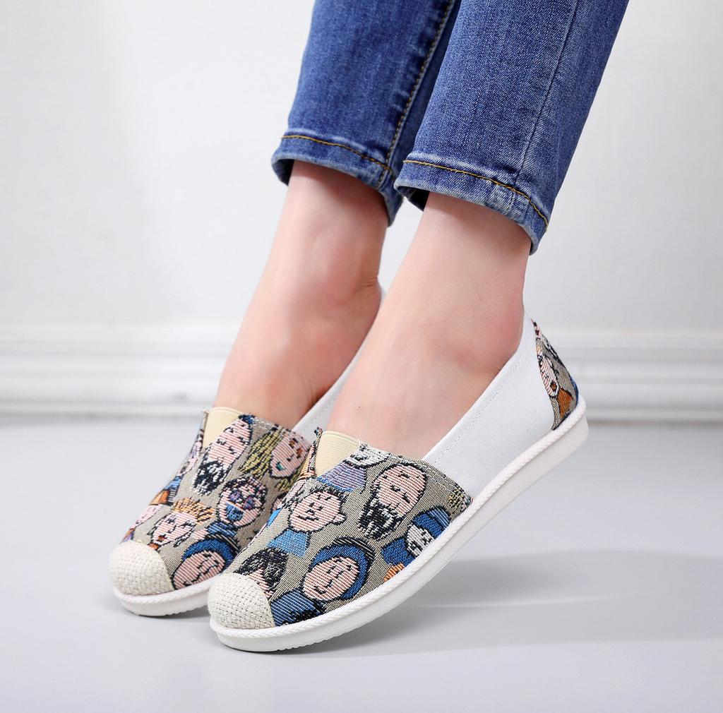 Cloth Shoe Season New Women's Shoes Non-slip Soft Sole Comfortable Canvas Shoes Trendy Versatile Fisherman Shoes