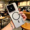 Матовый прозрачный магнитный чехол для телефона Xiaomi 17T 15T 14T Pro 17/15/14 Ultra 17 Pro Max для беспроводной зарядки Magsafe Тонкий ПК-чехол