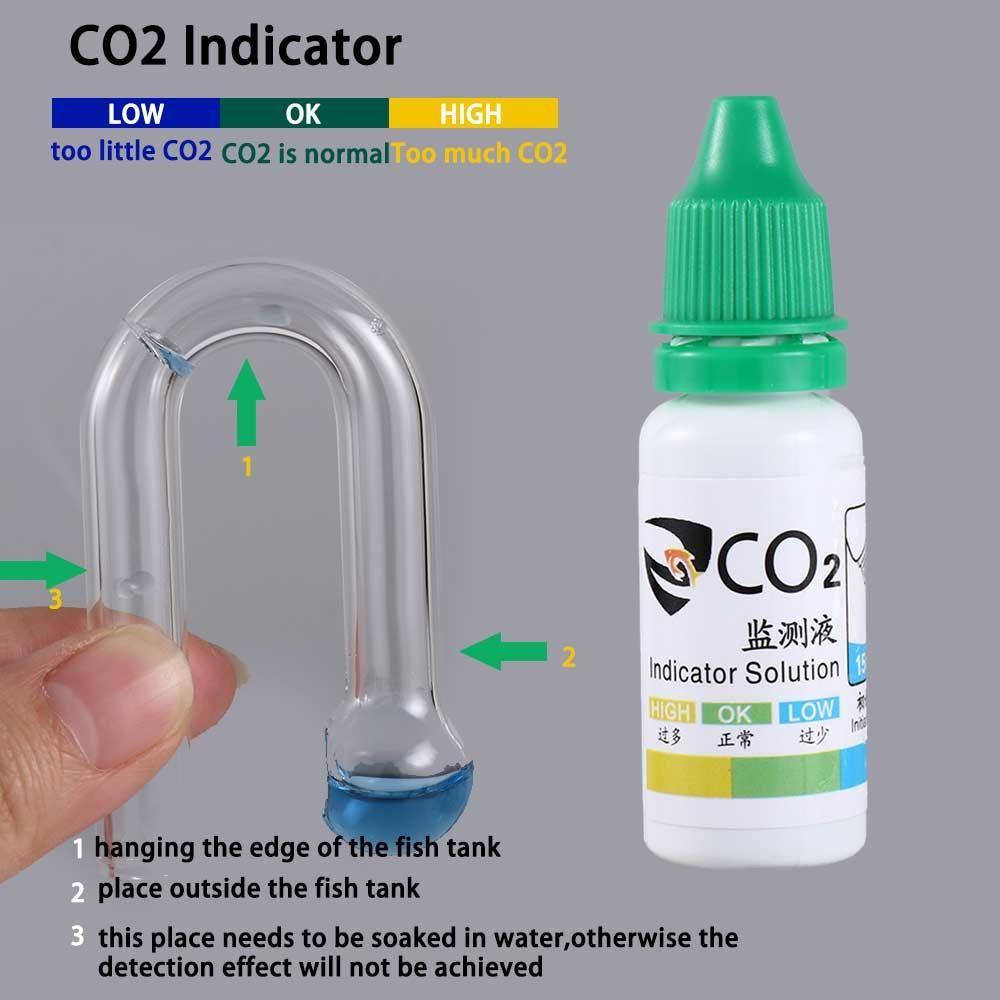 DIY Аквариум CO2 Индикатор PH Аксессуары Для Водных Растений Индикатор Монитор CO2 Монитор Стеклянный Drop Checker CO2 Диффузор