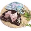 New Golden Velvet Children's Bow Hat, Baby Winter Warm Hat, Baby Hat