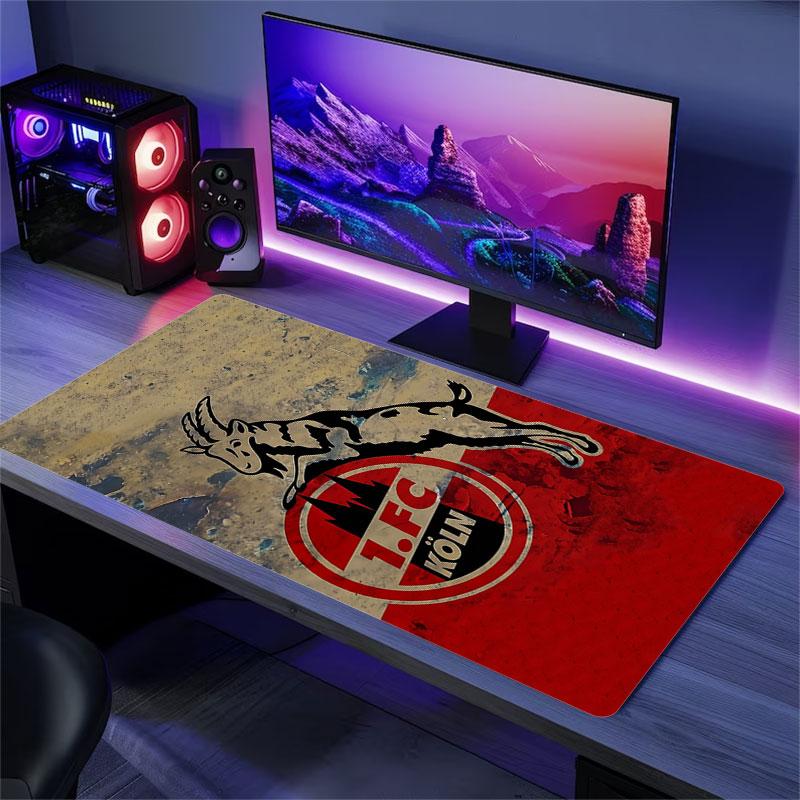 Köln FC Mouse Pad, Large Gaming Desk Mat, Non-slip XXL Mousepad for Laptop & Tablet, Mini PC Playmat with Stitched Edges