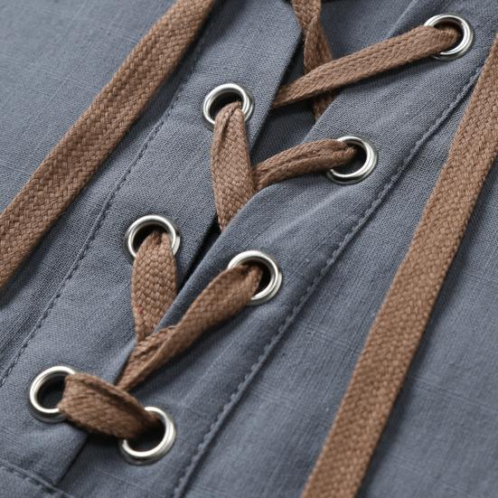 Мужская футболка со шнуровкой и V-образным вырезом, с коротким рукавом и лацканами, однотонная летняя повседневная футболка для повседневной носки, работы и улицы