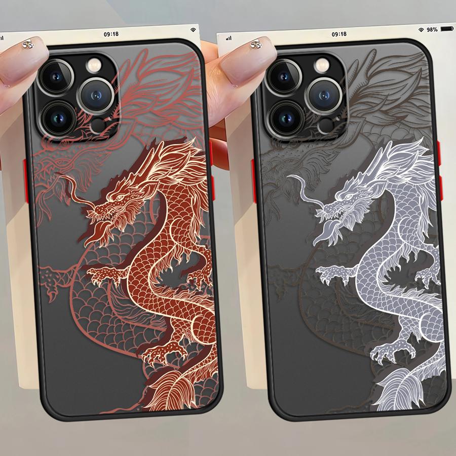 Чехол "Восточный Дракон" для iPhone 17 Pro Max 11 14 7 8 SE XS XR Air 12 13 Mini 15 16 Plus Funda Задняя крышка телефона