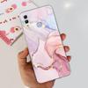 Чехол для Honor 10 Lite HRY-LX1 Роскошный Цветок Любовь Мягкий ТПУ Силикон Прозрачная Крышка Для Huawei Honor 10Lite 6.21" Чехол для Телефона Fundas