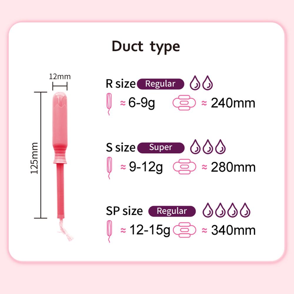 Женские менструальные тампоны для личной гигиены дышащие и впитывающие, 48 шт./кор., четыре размера L/R/S/SP