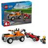 LEGO City Tow Truck and Broken Sports Car Toy Present Birthday Block Educational Christmas Boys Girls Children 4 Years Old 5 Years Old 6 Years Old