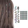 Colorful Celtic Hair Beads Loose Coil Hair Jewelry For Braid Hair Rings Dreadlock Bead Braid Rings Hair Clip Braid Clip
