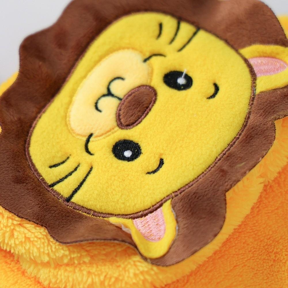 Soft Dog Hoodies Warm Dog Jumpsuits Cartoon Dog Lion Costume  for Cats and Dogs