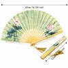 Chinese Style Hand Fan Collapsible Dance Fan Home Ornaments Decorative Fan  Wedding