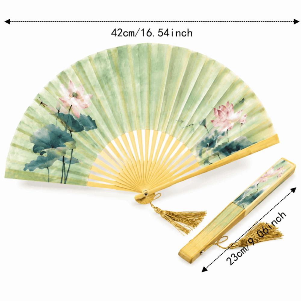 Chinese Style Hand Fan Collapsible Dance Fan Home Ornaments Decorative Fan Wedding