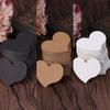 DIY Wave Edge Love Heart Gift Paper Label Price Hang Tags Wedding Party Cards