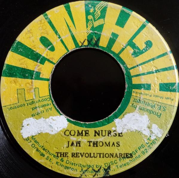 7-дюймовая пластинка JAH THOMAS THE REVOLUTIONARIES Come Nurse Nurses Skank NONE High Note 1978 Ямайка Регги Ска Даб Б/у