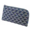 Indenya Inden Coin Purse F Coin Purse 05 Deerskin Navy X White Lacquer Wave Scale Pattern 1005-14-118