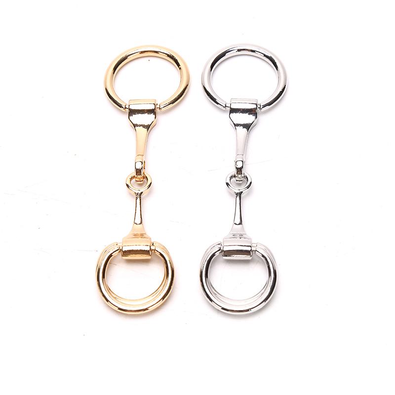 Silk Scarf Clip Dual-use High-grade Small Square Scarf Buckle Horsebit Buckle Vintage Trendy Charm Shawls Brooches