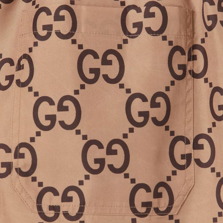 GUCCI Monogram-print Drawstring Swim Shorts 787909-XHAI4-2270