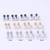1Pc Stainless Steel Zircon Cartilage Helix Stud Earring Conch Rook Daith Lobe Ear Screw Piercing Jewelry