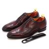British Style Brock Leather Men'S Shoes Men'S Oxford Shoes Business Casual Leather Shoes Men'S Tiktok Breathable Wear