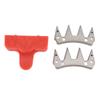 2Pcs Sheep Shears Replacement Blade 4 Teeth Precise Cutting Efficient Stainless Steel Wool Clipper Blade for Alpacas