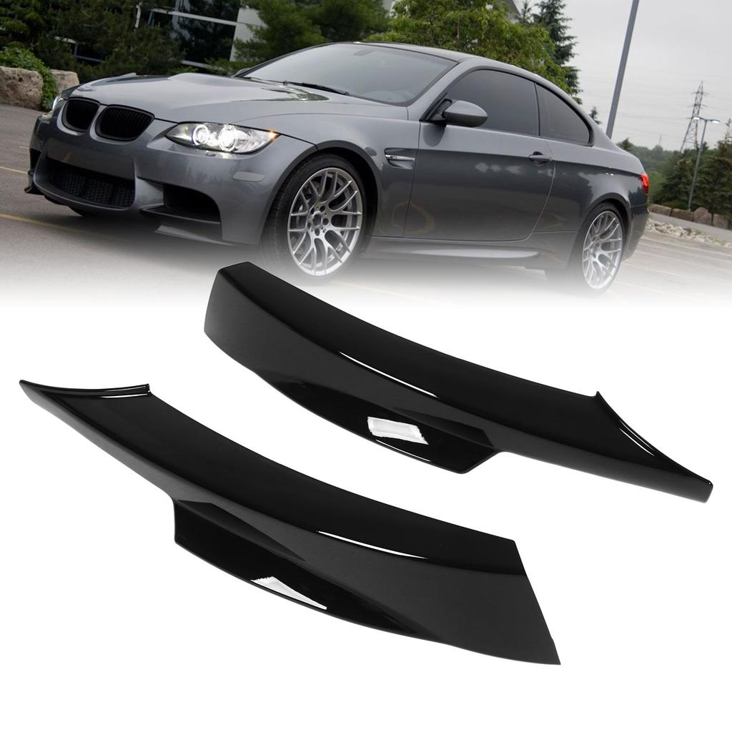 Front Bumper Lips Bumper Corner Spoiler Splitters Lower Bumper  or for E90 M Sport LCI Sedan 2009‑2012