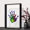 Family Handprint Frame Kit, Family Keepsake Frame, Valentine's Day Gift, Gifts for New and Expecting Parents Family, DIY Art Print Frame