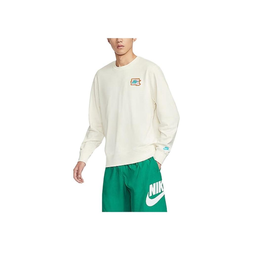 Nike Спортивная мода удобная толстовка с длинным рукавом мужская толстовка бежевая FZ0765-133