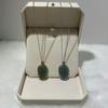 Women's Artistic Blue Jade Leaf Necklace with Gold Branch - New Chinese Style Luxury Design