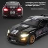 With Display Base 1/32 Alloy Die-cast Mustang Automobile GT500 Car Model Simulation Sound and Light Children's Toy Car Boy Gift Christmas Gift