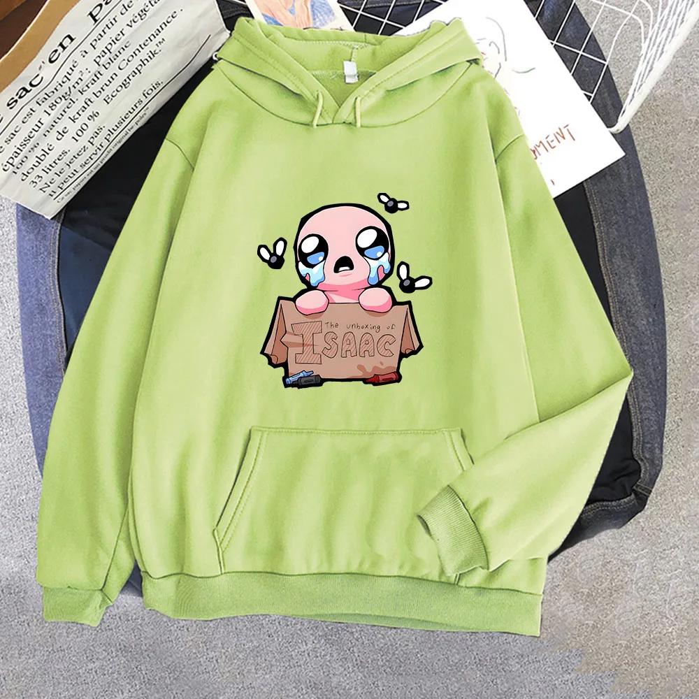 The Binding of Isaac Hoodies Women Men Sweatshirts Harajuku Lovely Kawaii Casual Hoody O-Neck Long Sleeve Unisex Jacket Y2k Tops