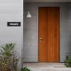 Private Sign Acrylic 9 x 3 Inches Self-Adhesive Waterproof Plastic Door Wall Sign for Business Office 4 Pack