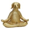 Creative Golden Yoga Dog Home Dcor Resin Art Decorative Piece For Modern Interiors