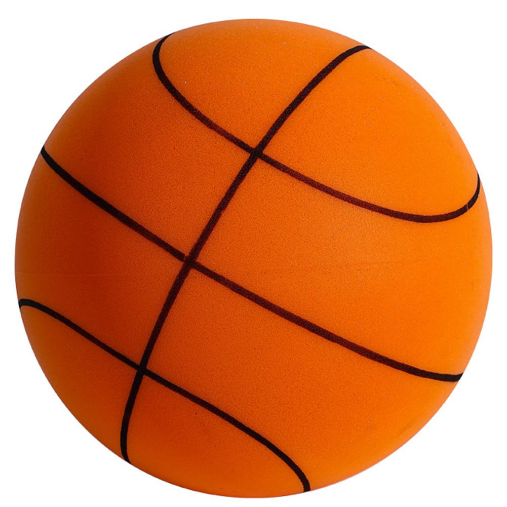 Indoor Silent Basketball Sports Bouncy Balls 18/21/24cm High Density Foam Material Kids Adults Ball Training With Portable Net