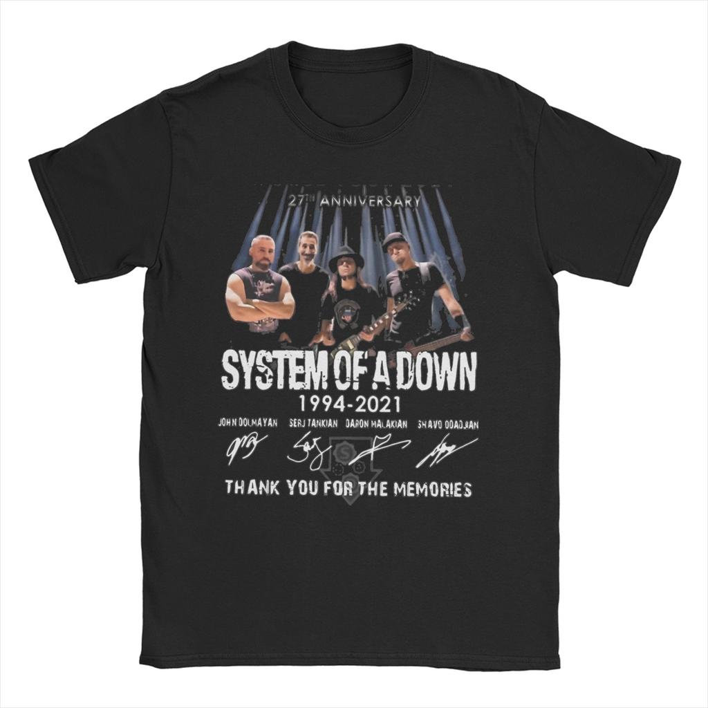 Футболка для мужчин и женщин в стиле Рок Хэви-метал Группа SYSTEM OF A DOWN SOAD Футболки с коротким рукавом с круглым вырезом Хлопок Большие размеры Топы