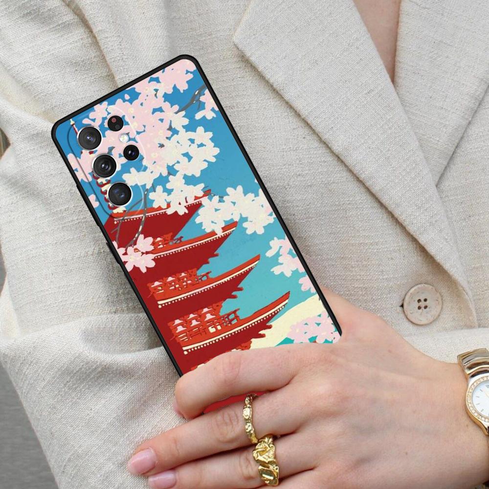 Чехол для телефона Tokyo Sakura с изображением цветущей сакуры для Samsung Galaxy S26 Ultra S25 S24 S23 S22 S21 S20 Note10