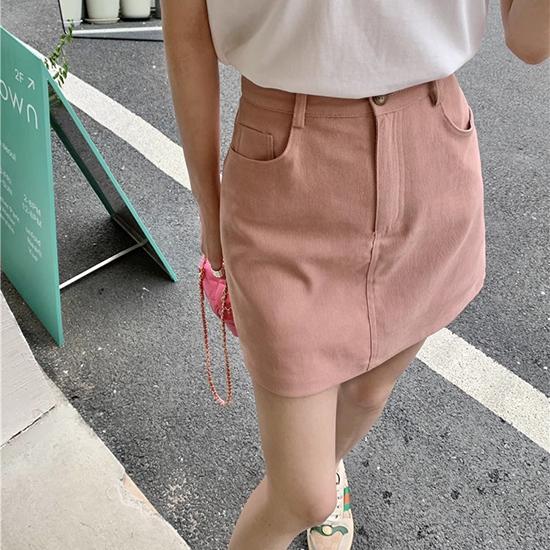 Юбка средней длины, летний студенческий стиль работы, завернутые ягодицы, высокая талия, короткая юбка-трапеция, модная женская одежда