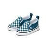 Vans Slip-On Low Top Toddler Shoes Blue And White Checkerboard Baby Shoes VN000UBS9EX