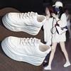 Thick-soled Little White Shoes Women's Spring New Height-increasing Muffin Casual Versatile Board Shoes Small Breathable Dad Shoes