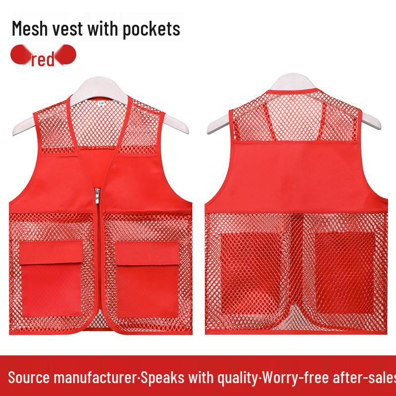 Custom Logo Reflective Mesh Vest for Kids' Outdoor Activities