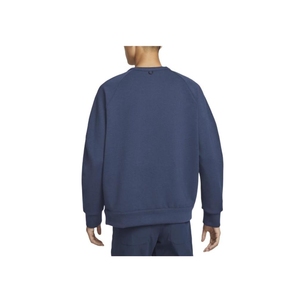 Nike Dri-Fit 24.7 Серия Повседневная Простая Толстовка с круглым вырезом и длинными рукавами Мужская Толстовка Обсидиан Темно-синий-Черный HQ6965451