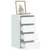 VidaXL Corner Chest of Drawers White 40x41x76 Cm Engineered Wood, Chest of Drawers with Drawers, Filing Cabinet, Drawer Cabinet, Cabinet of 852861