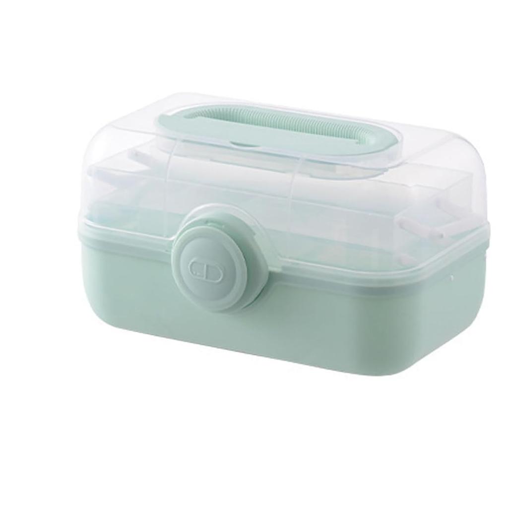 Бытовая коробка для хранения, ящик для хранения, большая емкость, многослойная, переносная, пластиковая, маленькая коробка