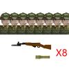 Нетоксичные Moc Вторая мировая война Война во Вьетнаме Военные Солдаты Строительные Блоки Вьетнамская Американская Армия Шлемы Пехоты Оружие Кирпичики Игрушки Дети