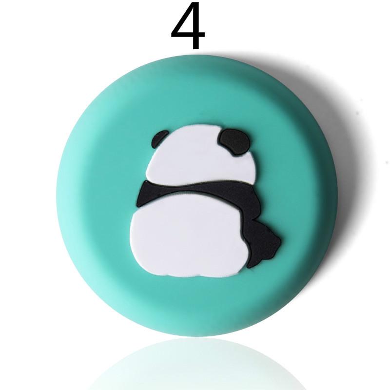 6 комплектов мультяшной силиконовой дверной накладки для предотвращения столкновений, утолщенная стенка, защитная накладка для дверной ручки, угловая дверь стола, задняя амортизация, бесшумная и противоударная