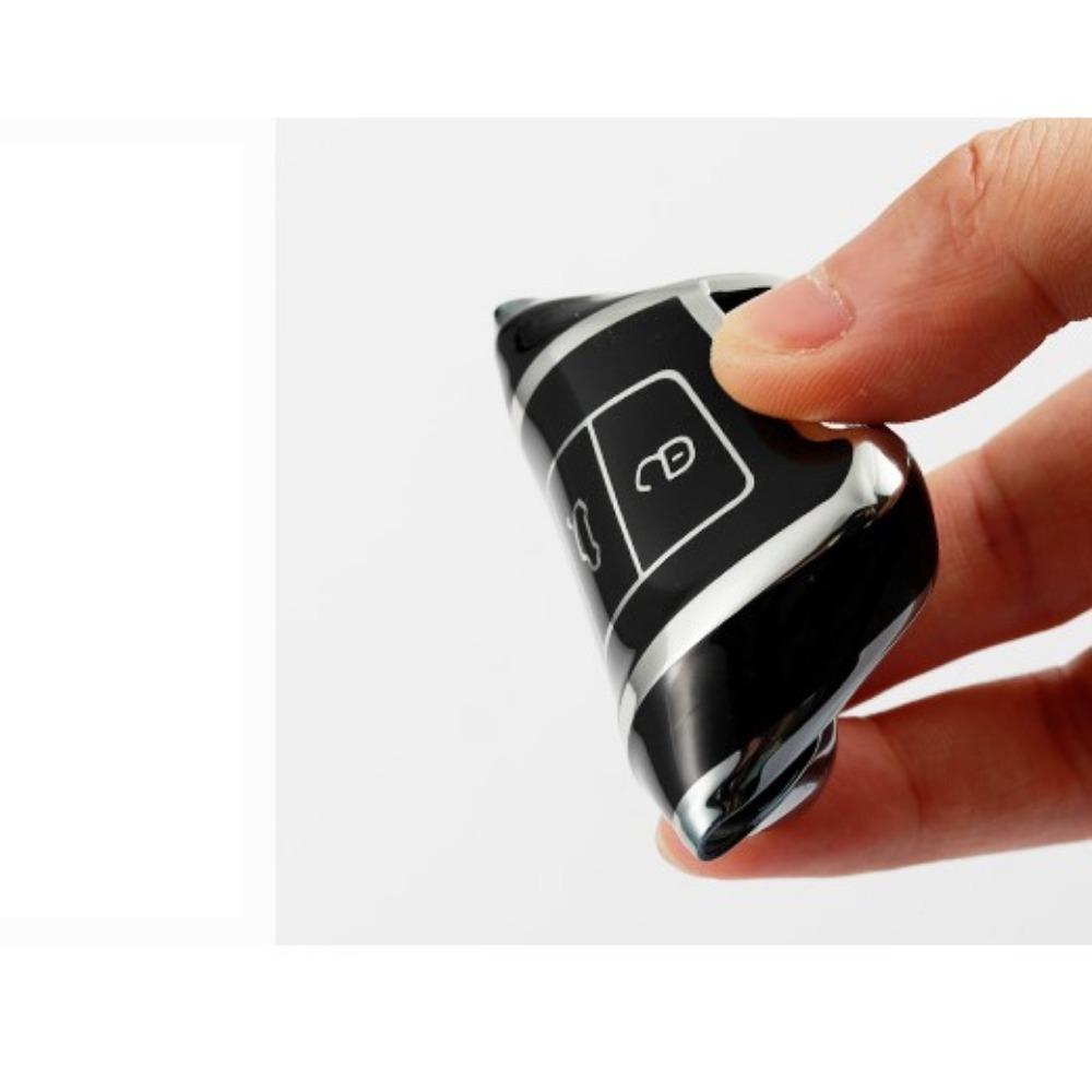 Модный ТПУ Чехол для ключа автомобиля Полная защита Брелок для VW Volkswagen Golf 7 MK7 Tiquan MK2 для SEAT Ateca Leon FR 2 Ibiza для Skoda Octavia