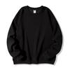 Unisex Oversized Cotton Blend Long Sleeve Pullover Hoodie Solid Color Casual Sweatshirt Winter