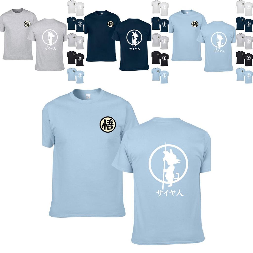 Классическая белая футболка для мужчин и женщин с графическим 3D-принтом аниме Dragon Ball