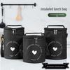 Изолированная сумка для ланча большой вместимости для работы и школы