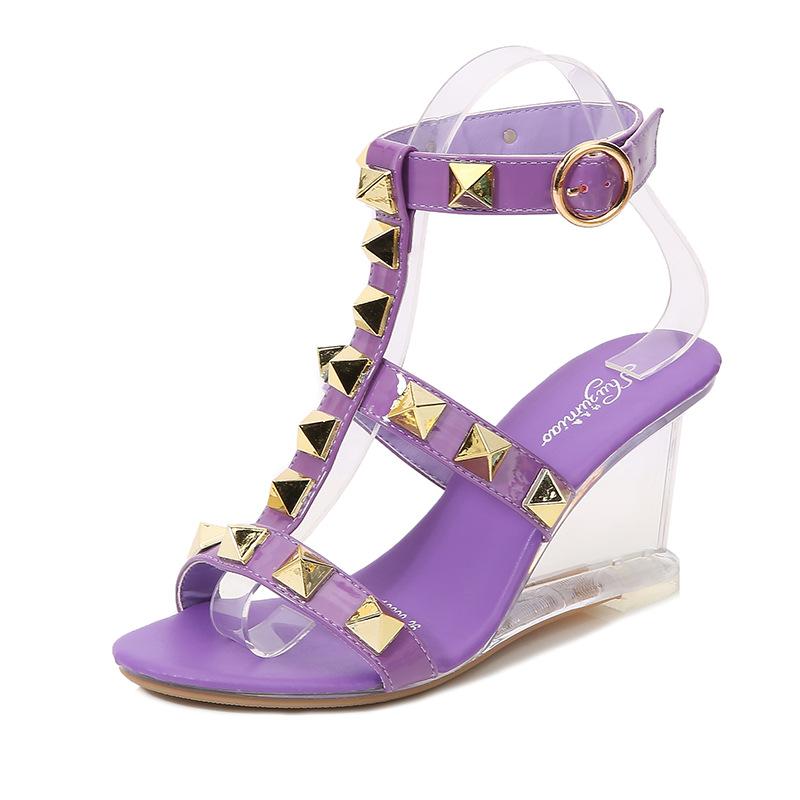 Серия 1098, каблук 6/8 см, 2022, туфли на каблуке с заклепками, прозрачные туфли на каблуке для ночного клуба, обувь для девочек, стеклянный каблук, прозрачный ивовый гвоздь, LFD