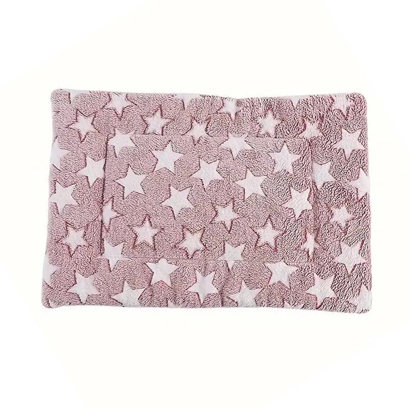 Thick Plush Pet Cushion: Warm Dog & Cat Bed for All Sizes, Ideal for Spring & Winter